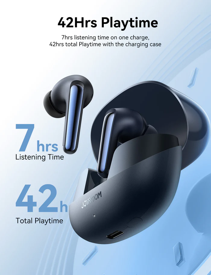 JoyRoom Funpods Series JR-FN2 ANC+ENC True Wireless Earbuds - White JoyRoom Funpods Series JR-FN2 ANC+ENC True Wireless Earbuds - White